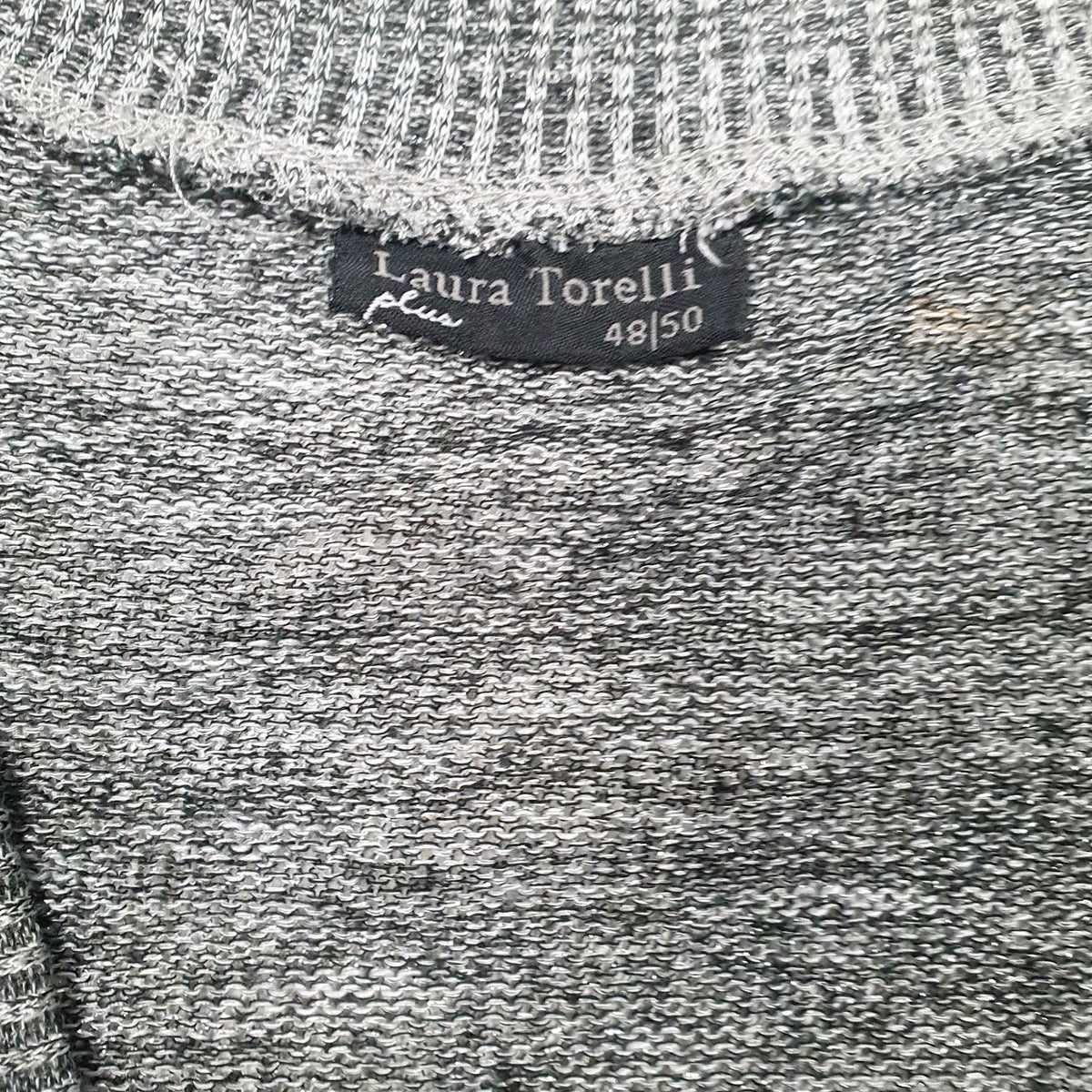 Womens Grey Laura Torelli  Cardigan Jumper