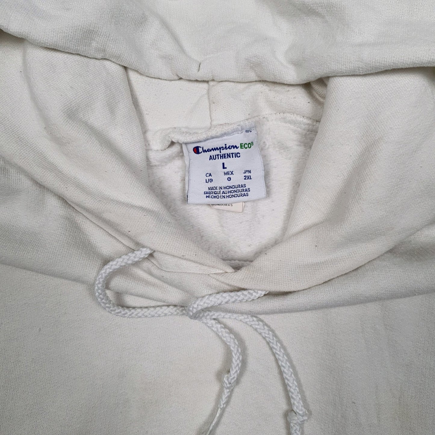 Mens White Champion  Hoodie Jumper