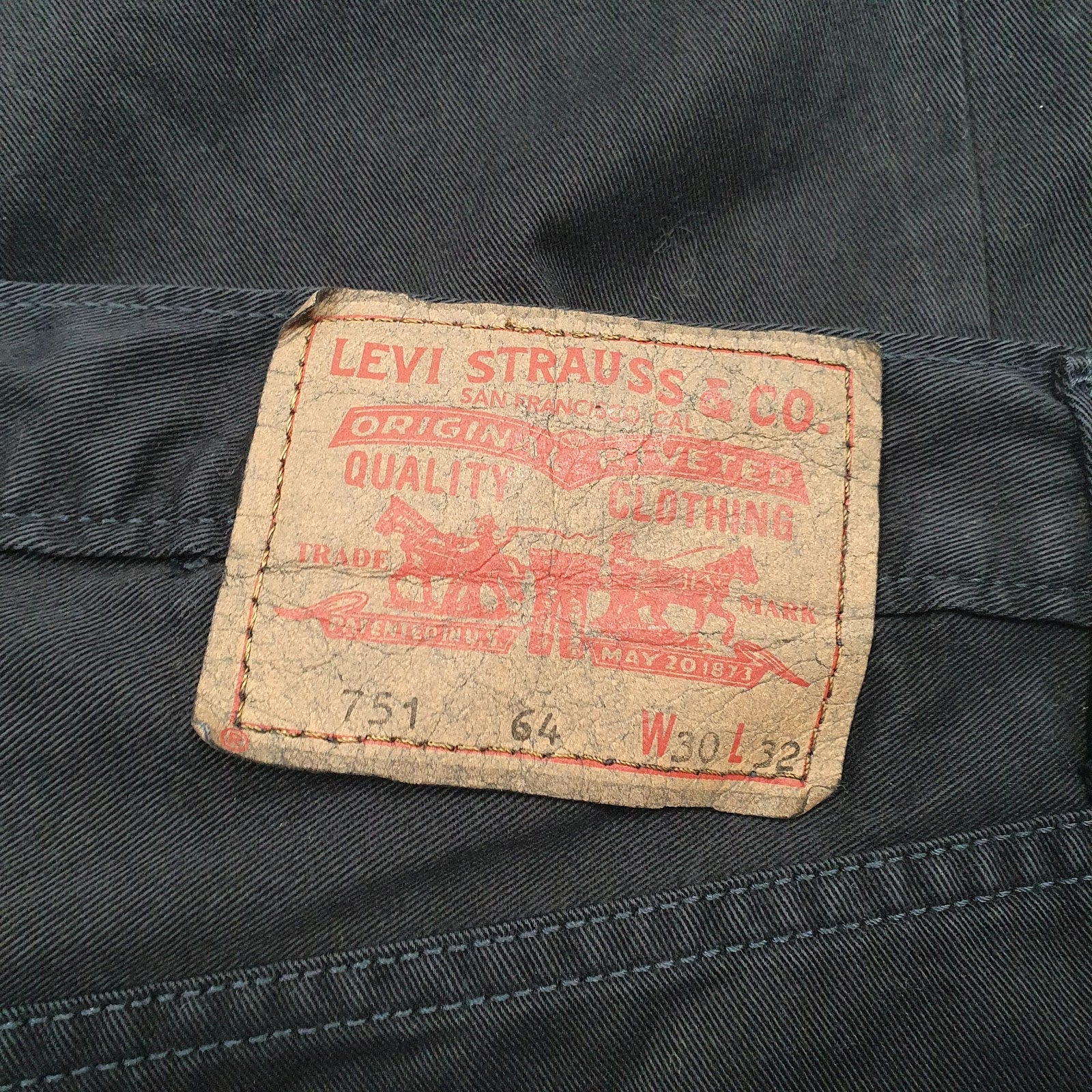 Mens Black Levis   Jeans