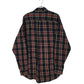 Mens Navy L.L.Bean Scotch Plaid Flannel Tall  Shirt
