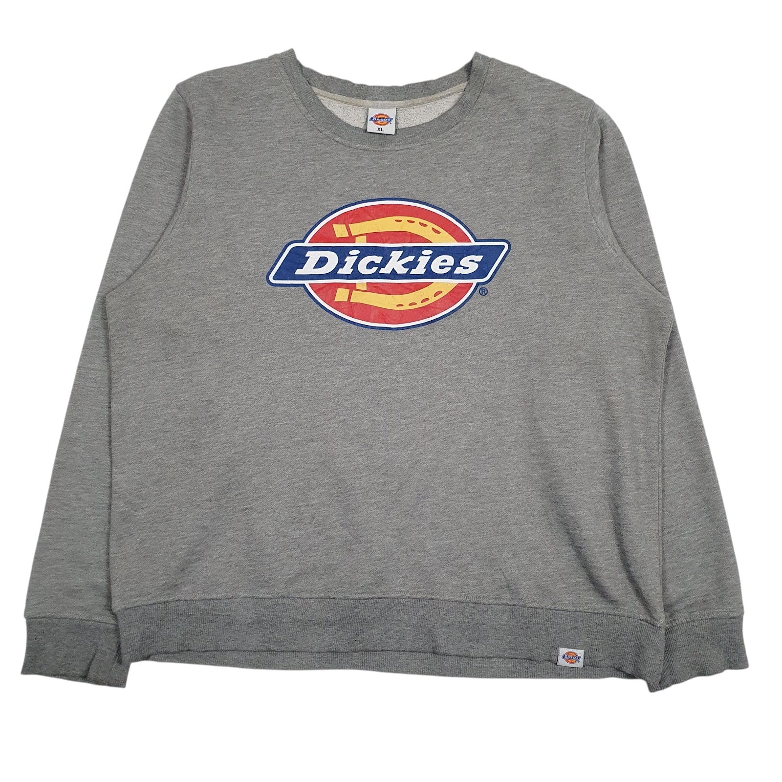 Mens Grey Dickies Spellout Crewneck Jumper