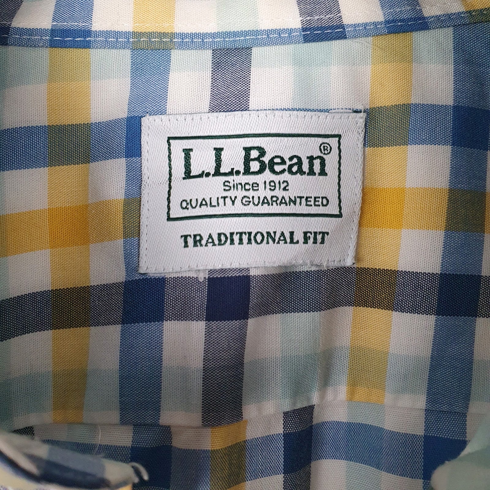 Mens Blue L.L.Bean   Shirt
