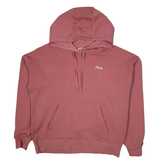 Womens Pink Fila  Hoodie Jumper