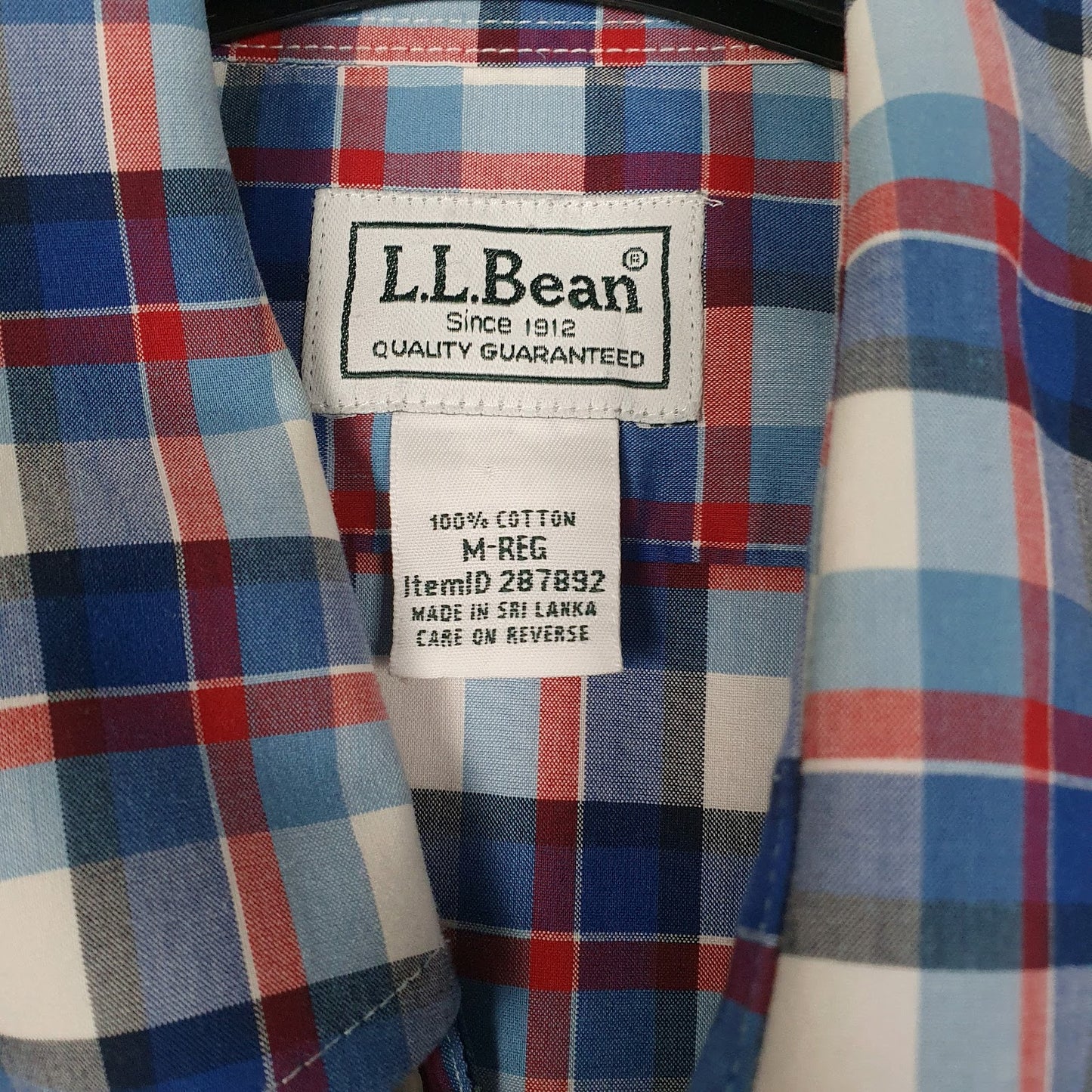 Mens Blue L.L.Bean   Shirt