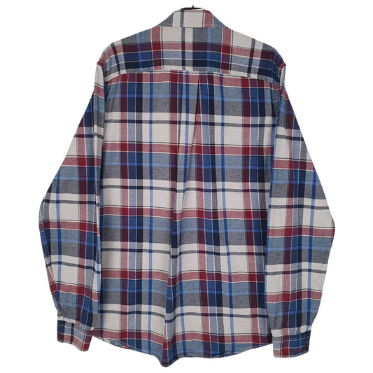 Mens Grey Eddie Bauer Flannel  Shirt