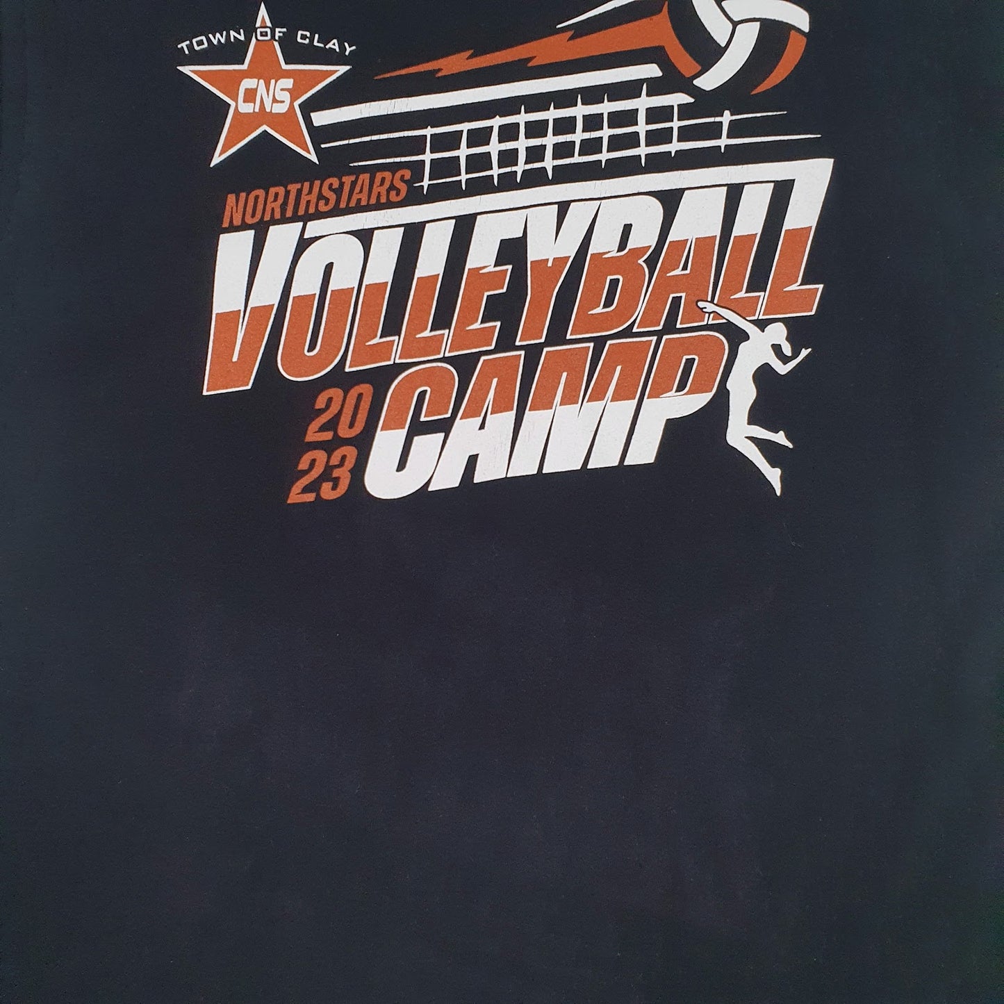 Mens Black Gildan Northstars Volleyball Camp  T Shirt