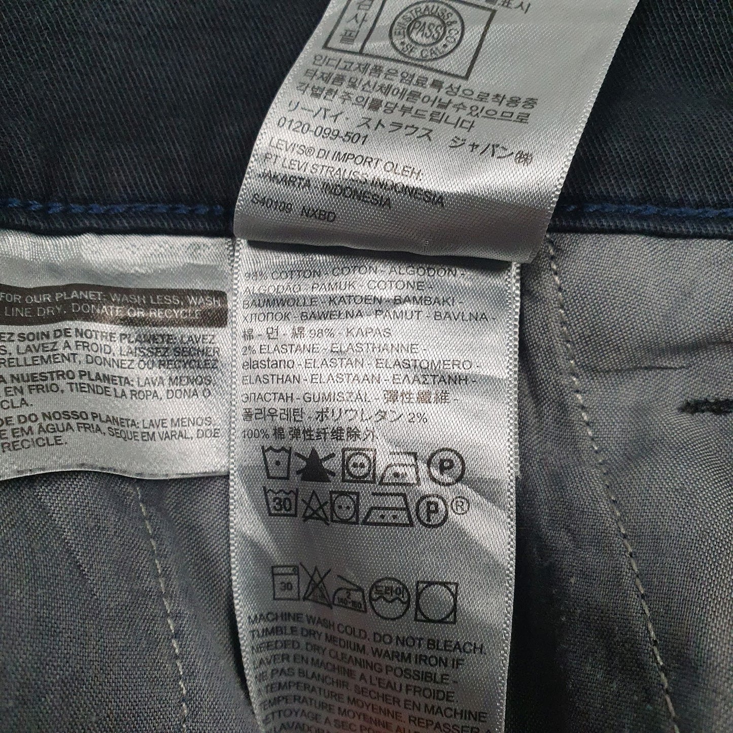 Mens Black Levis   Trousers