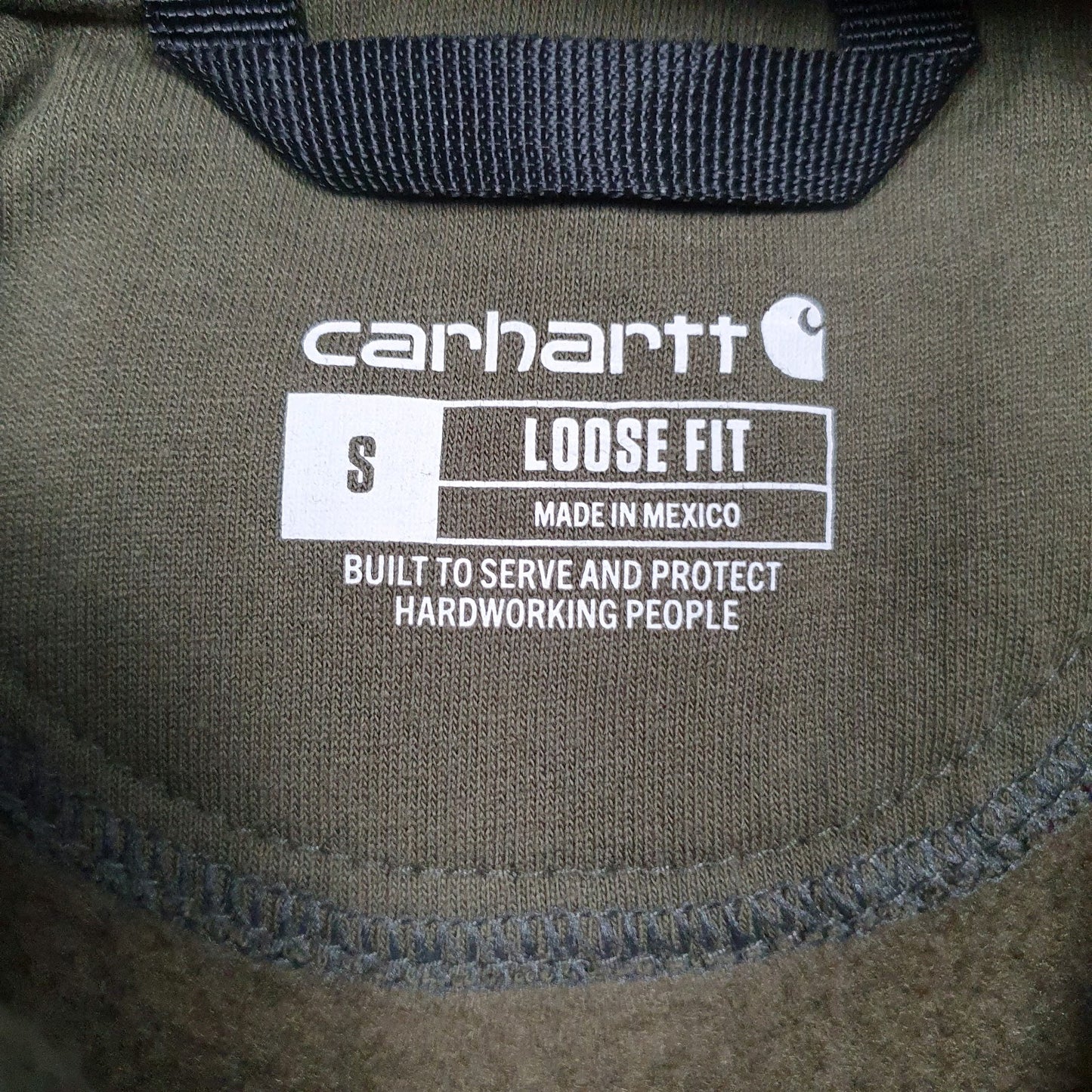 Mens Green Carhartt  Hoodie Jumper