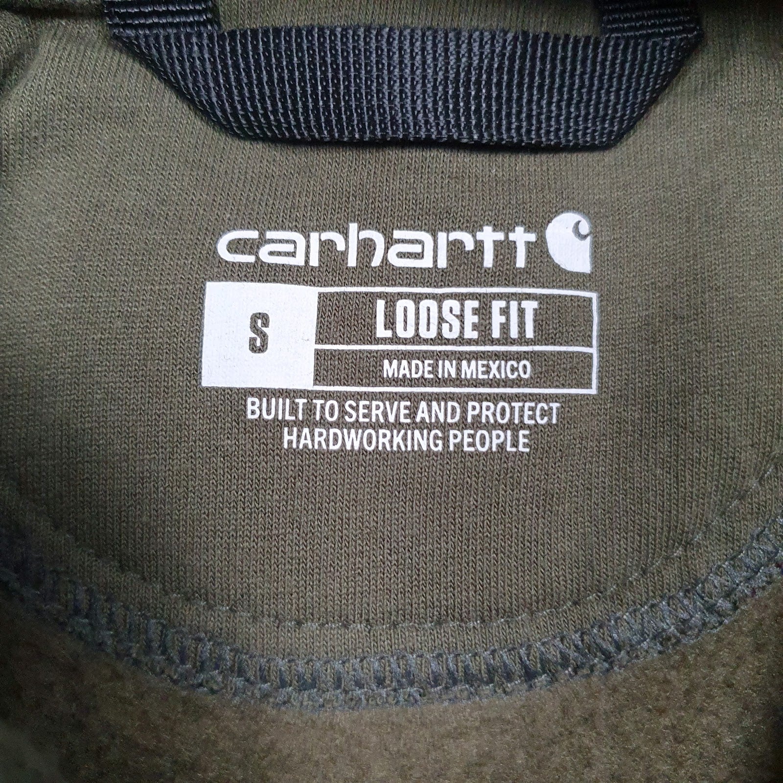 Mens Green Carhartt  Hoodie Jumper