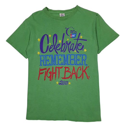 Mens Green Delta American Cancer Society Short Sleeve T Shirt