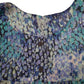 Womens Blue Unbranded Button Blouse Top  T Shirt