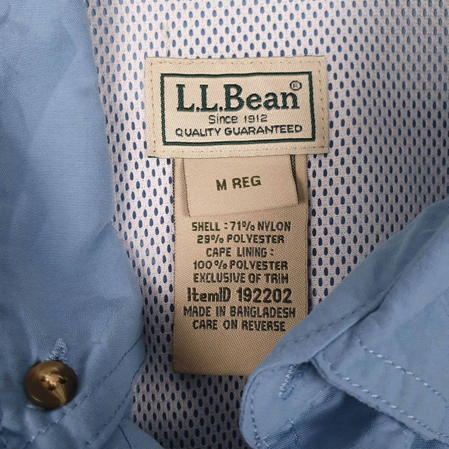 Mens Blue L.L.Bean   Shirt