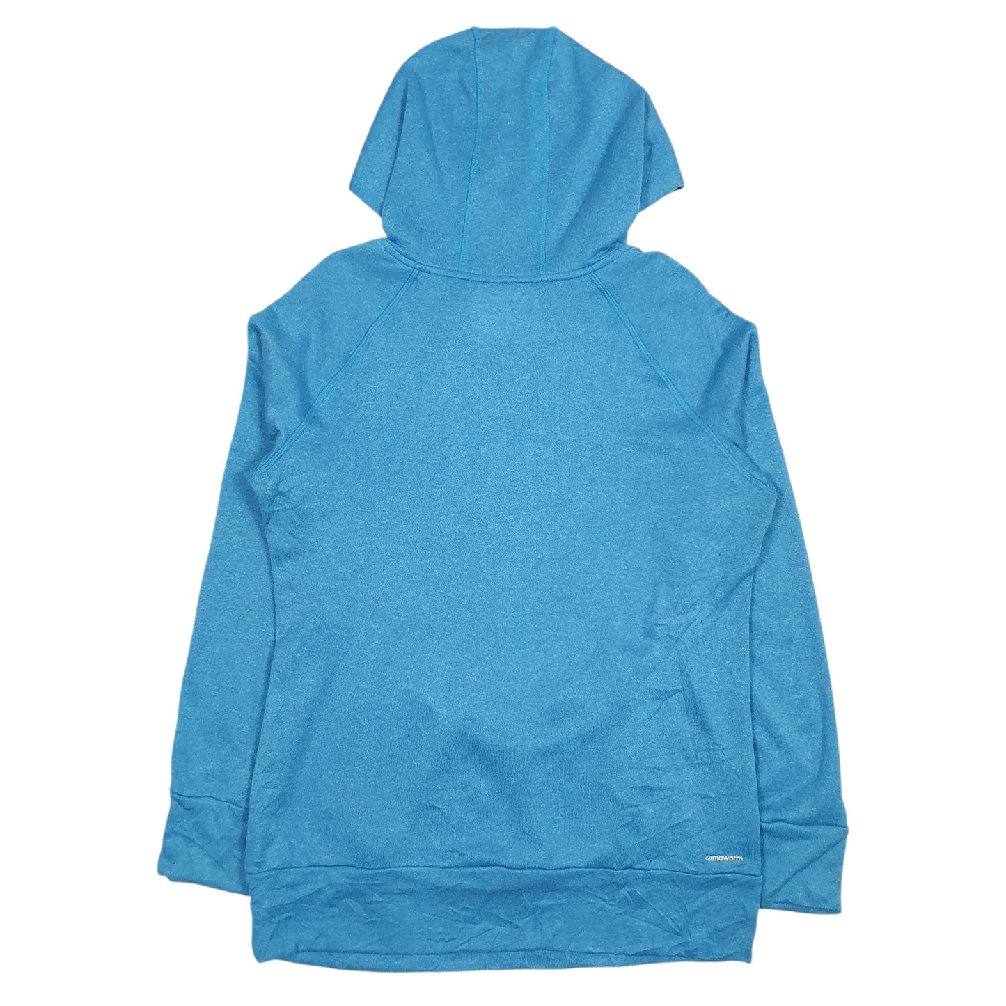 Mens Blue Adidas Climawarm Hoodie Jumper