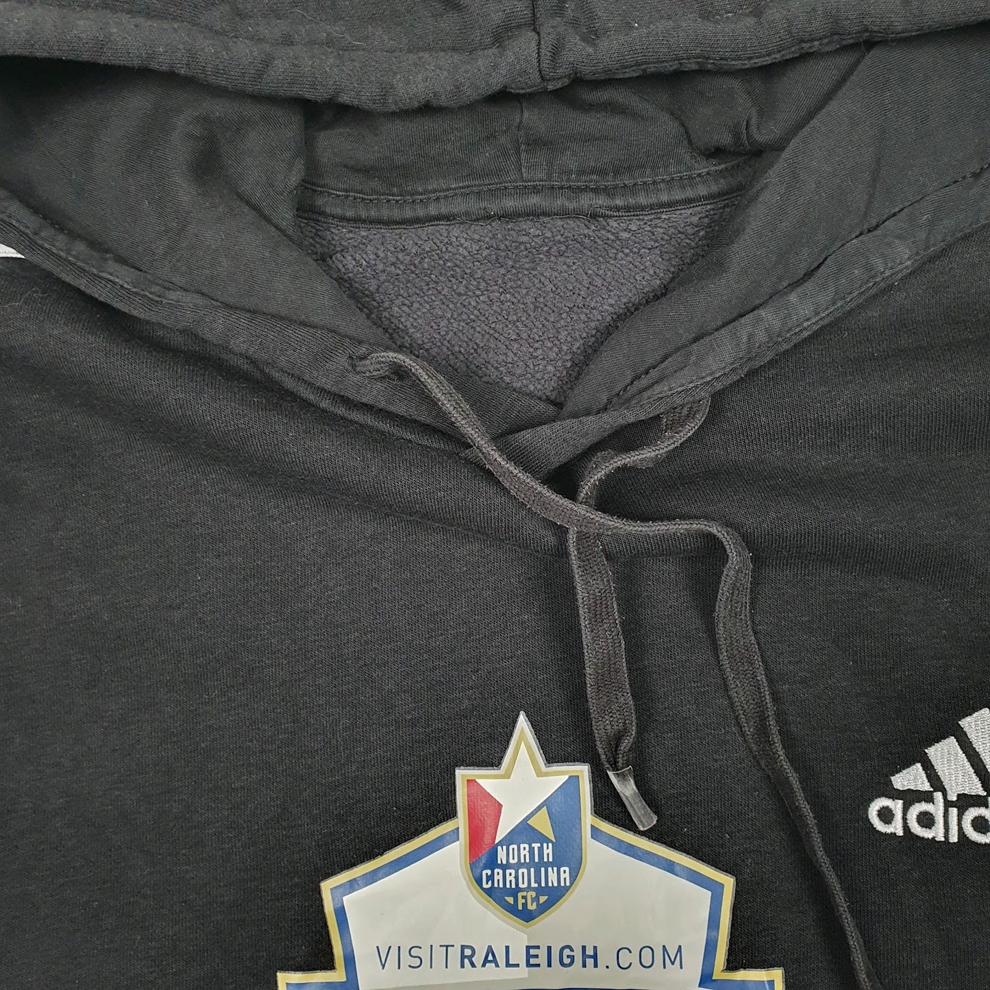 Mens Black Adidas North Carolina FC Hoodie Jumper