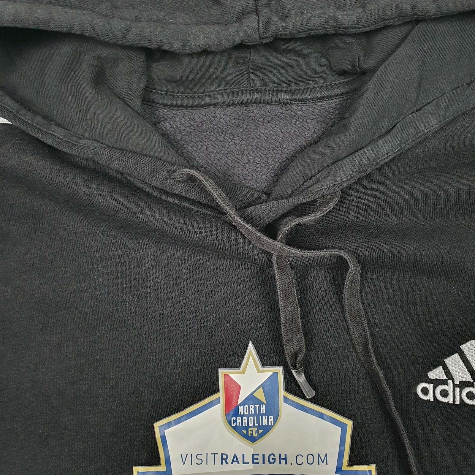 Mens Black Adidas North Carolina FC Hoodie Jumper