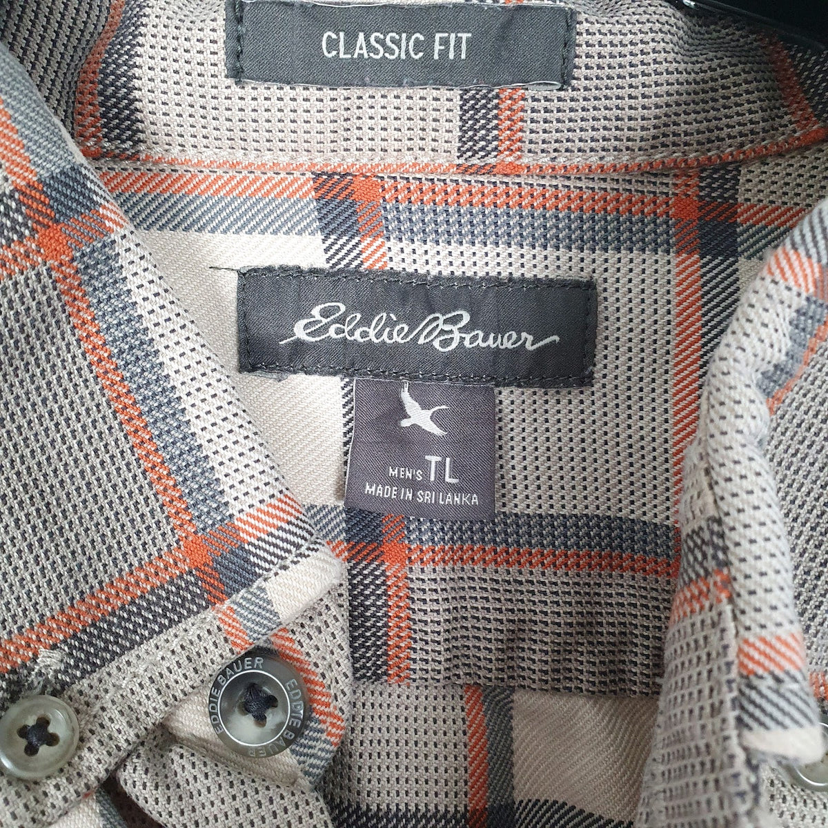 Mens Beige Eddie Bauer   Shirt