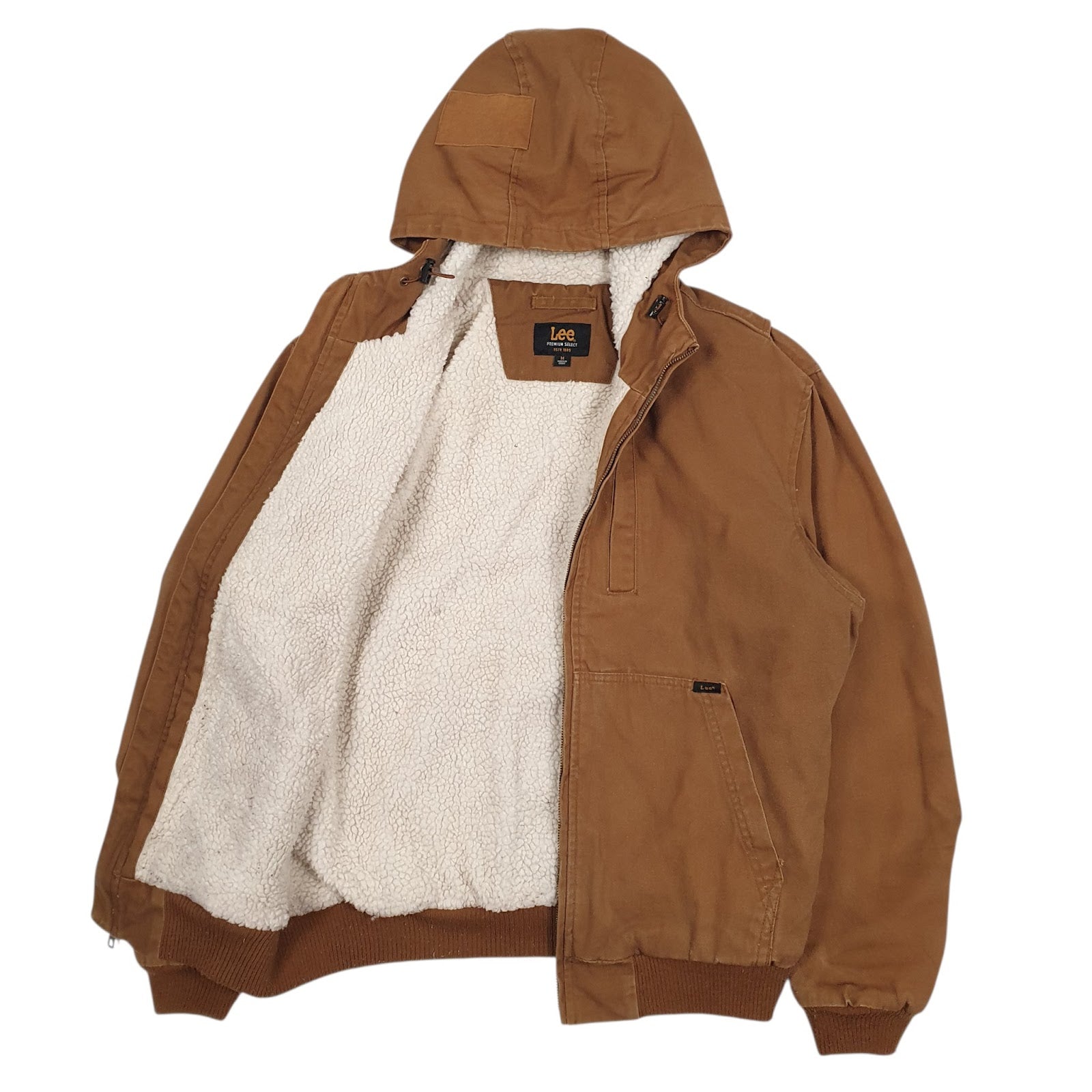 Mens Brown Lee Sherpa Lined  Coat