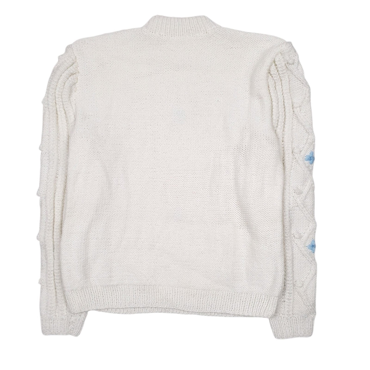 Womens White Unbranded Knit Wear Crewneck Jumper