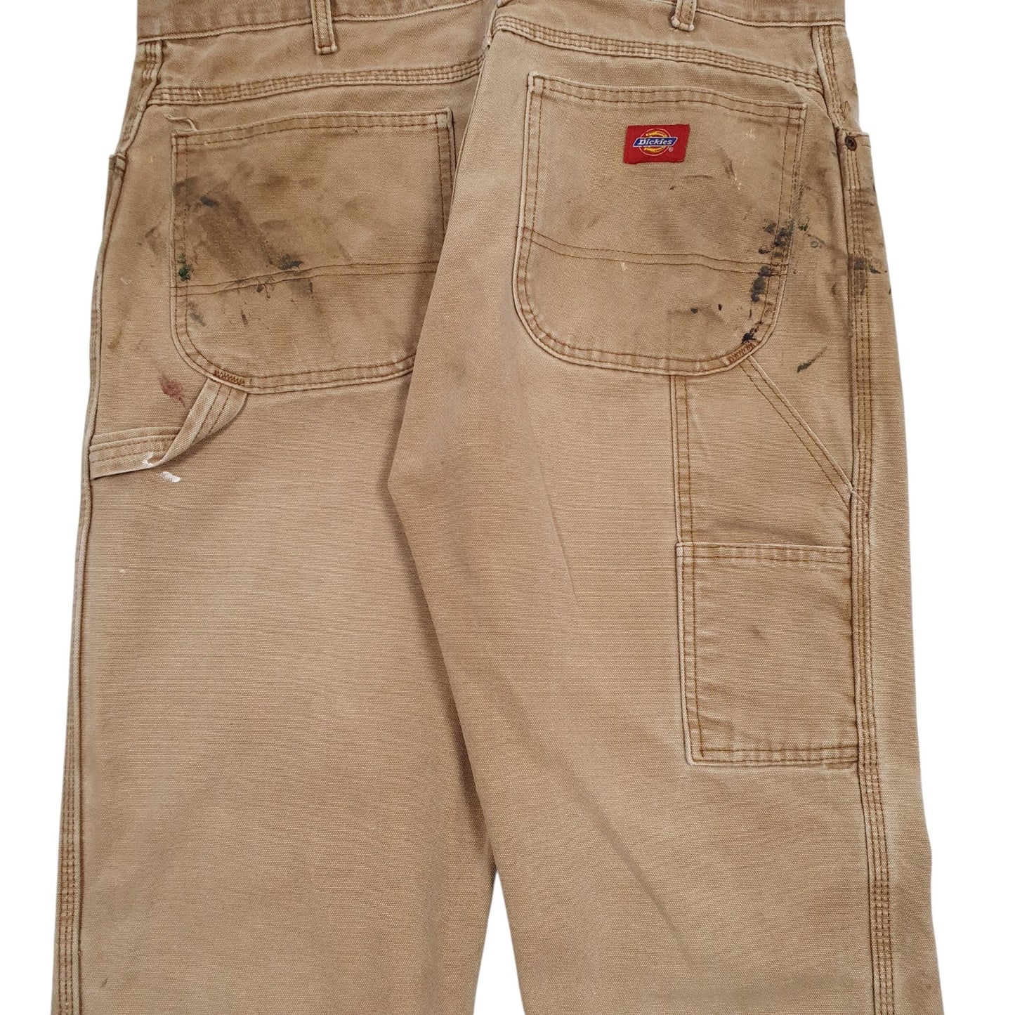 Mens Brown Dickies Workwear Crewneck Jeans