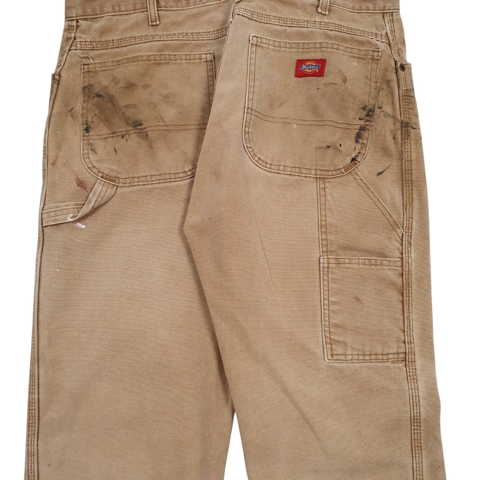 Mens Brown Dickies Workwear Crewneck Jeans