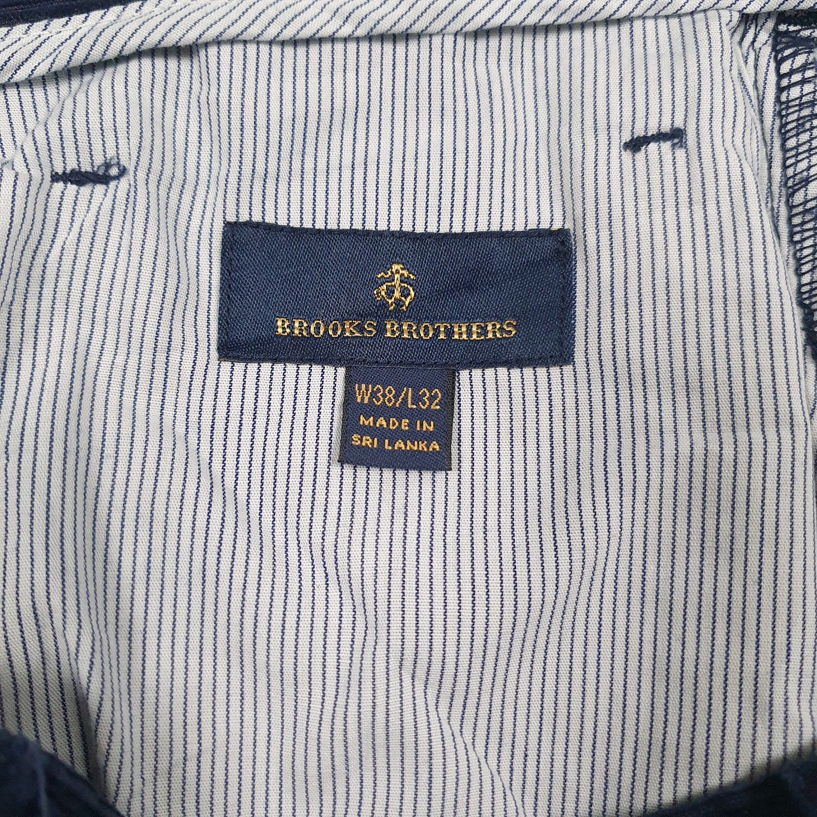 Mens Navy Brooks Brothers   Trousers
