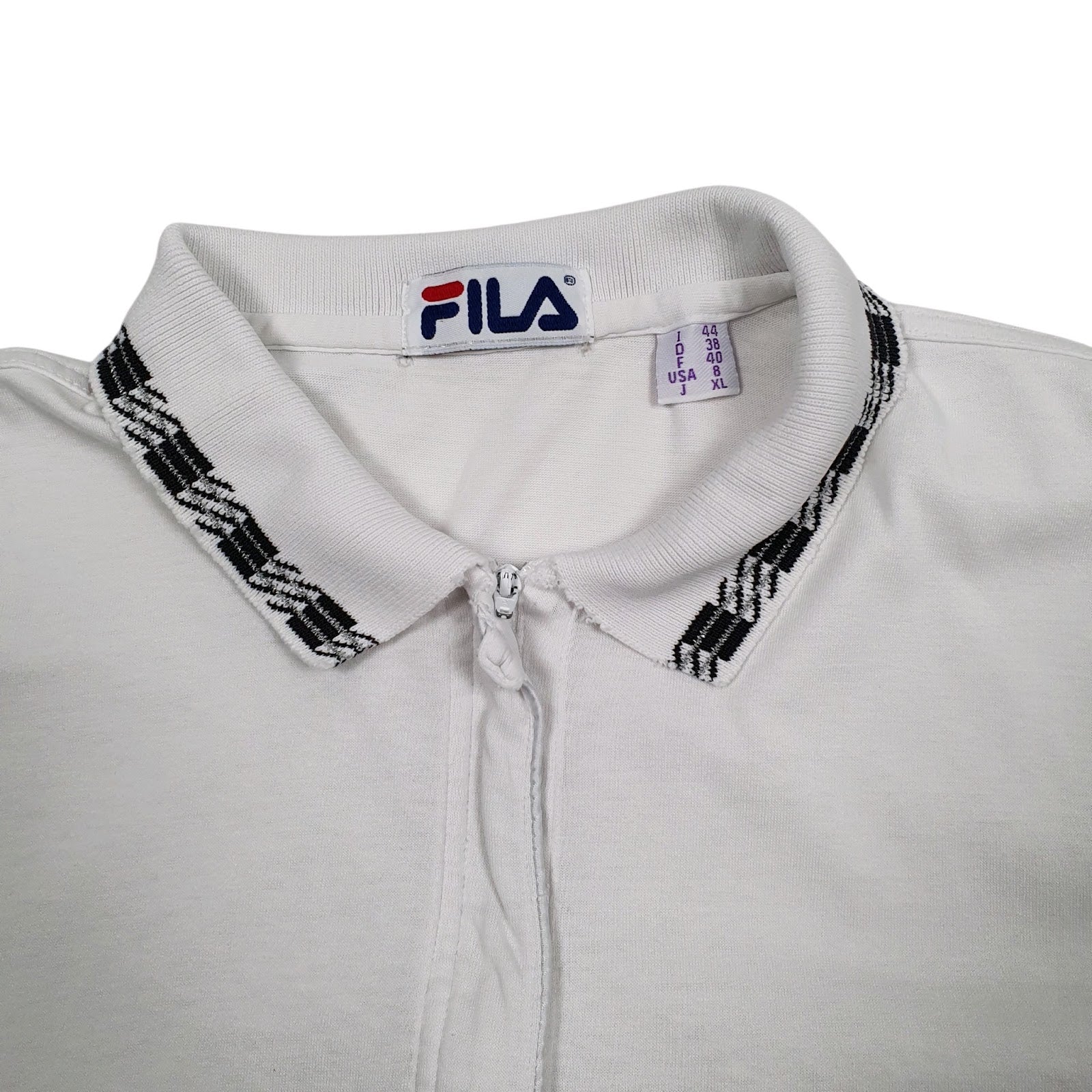 Womens White Fila   Polo Shirt