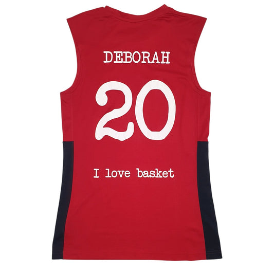 Mens Red Nike Vest Dri-Fit  T Shirt