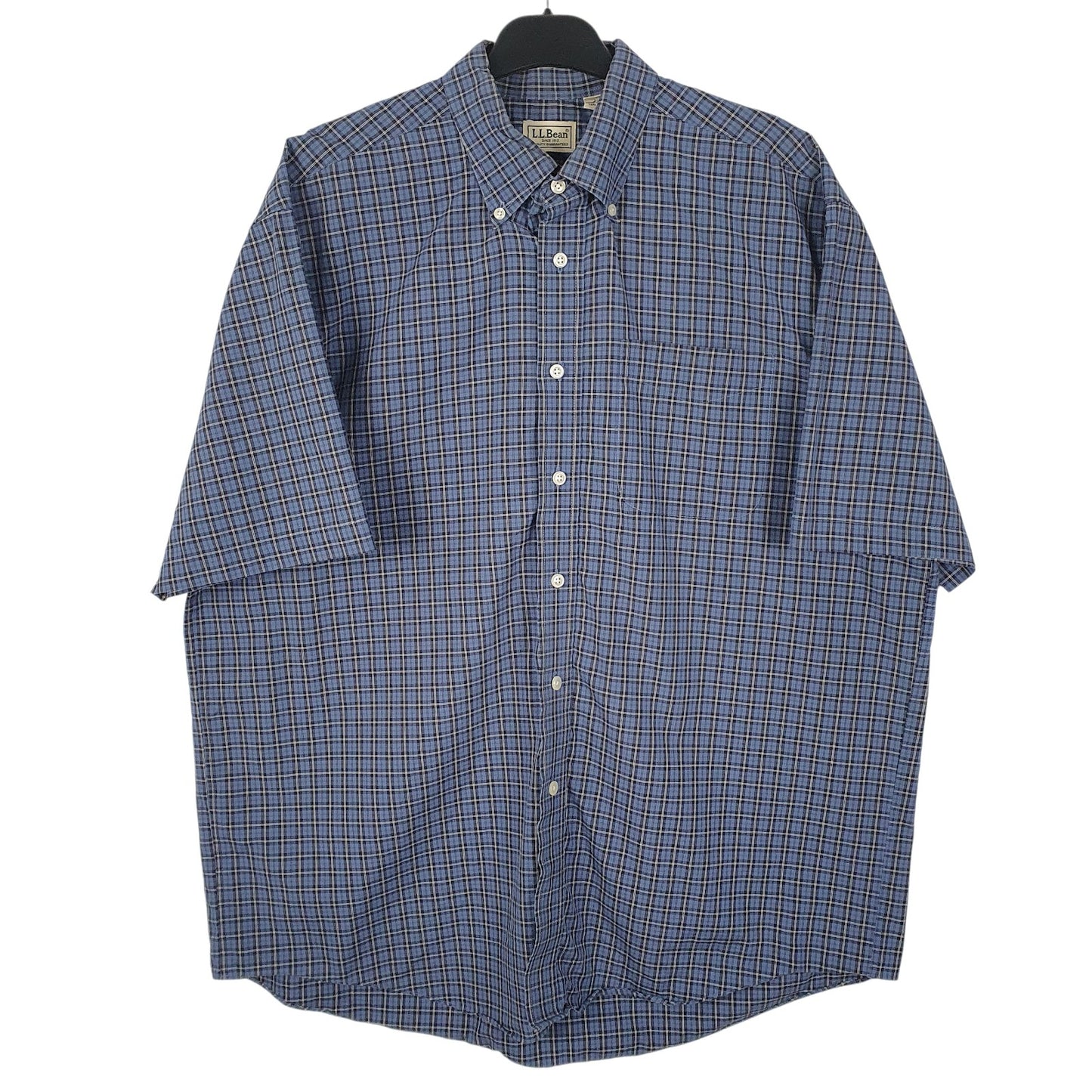 Mens Blue L.L.Bean  Short Sleeve Shirt