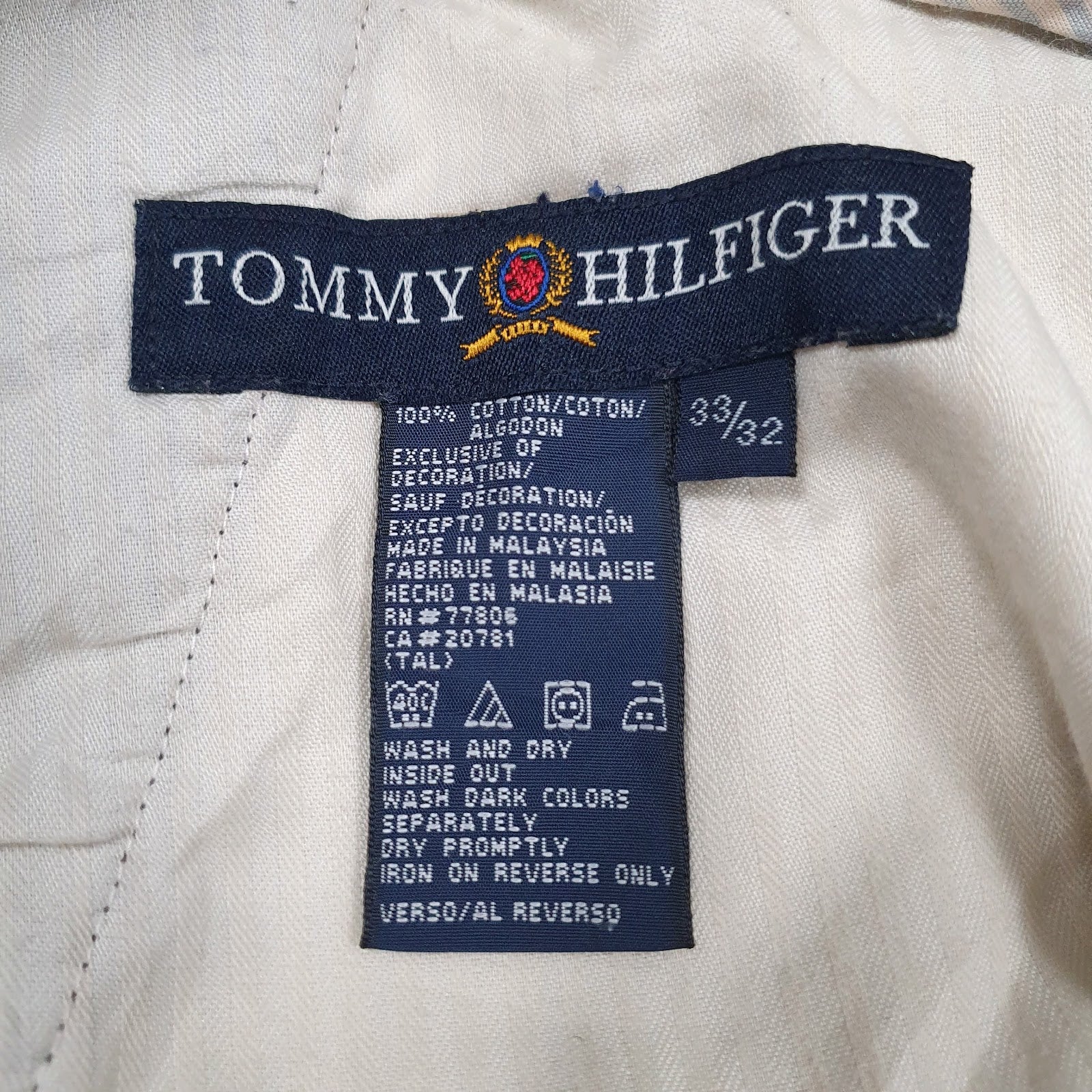 Mens Brown Tommy Hilfiger Vintage 00s  Trousers