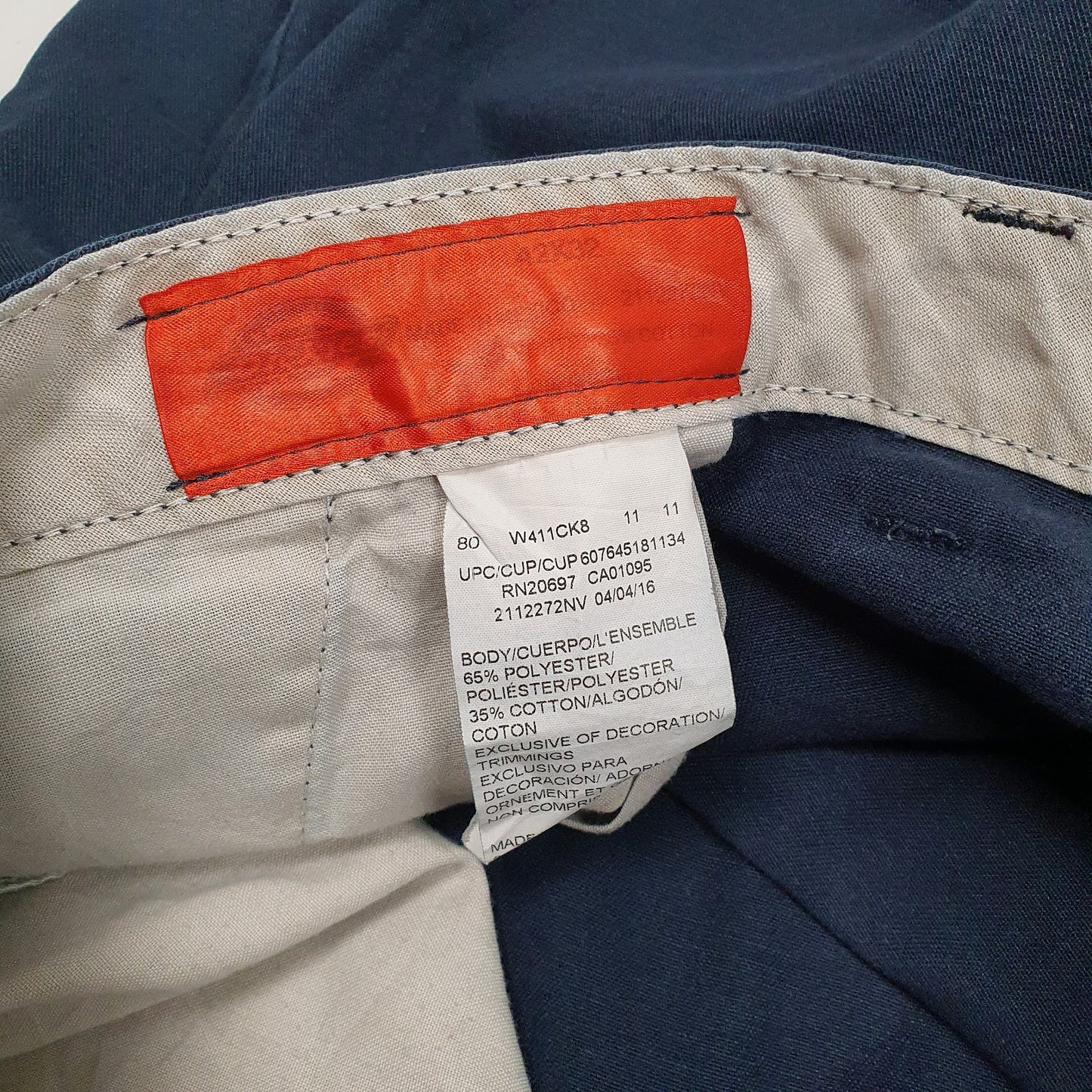 Mens Navy Dickies   Trousers