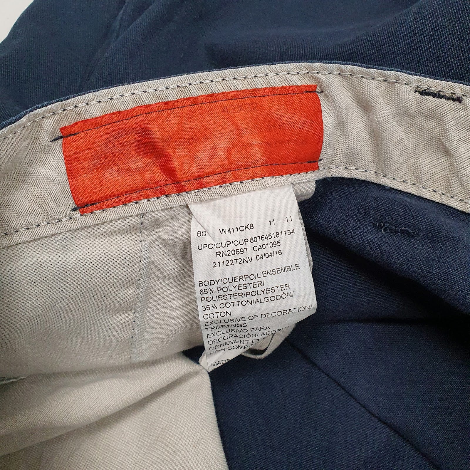 Mens Navy Dickies   Trousers