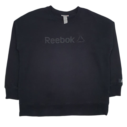 Mens Black Reebok  Crewneck Jumper