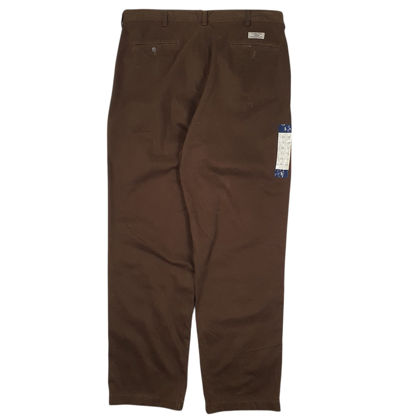 Mens Brown Polo Ralph Lauren Andrew Pant Pleated  Trousers