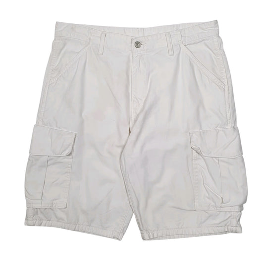 Mens White Levis  Cargo Shorts