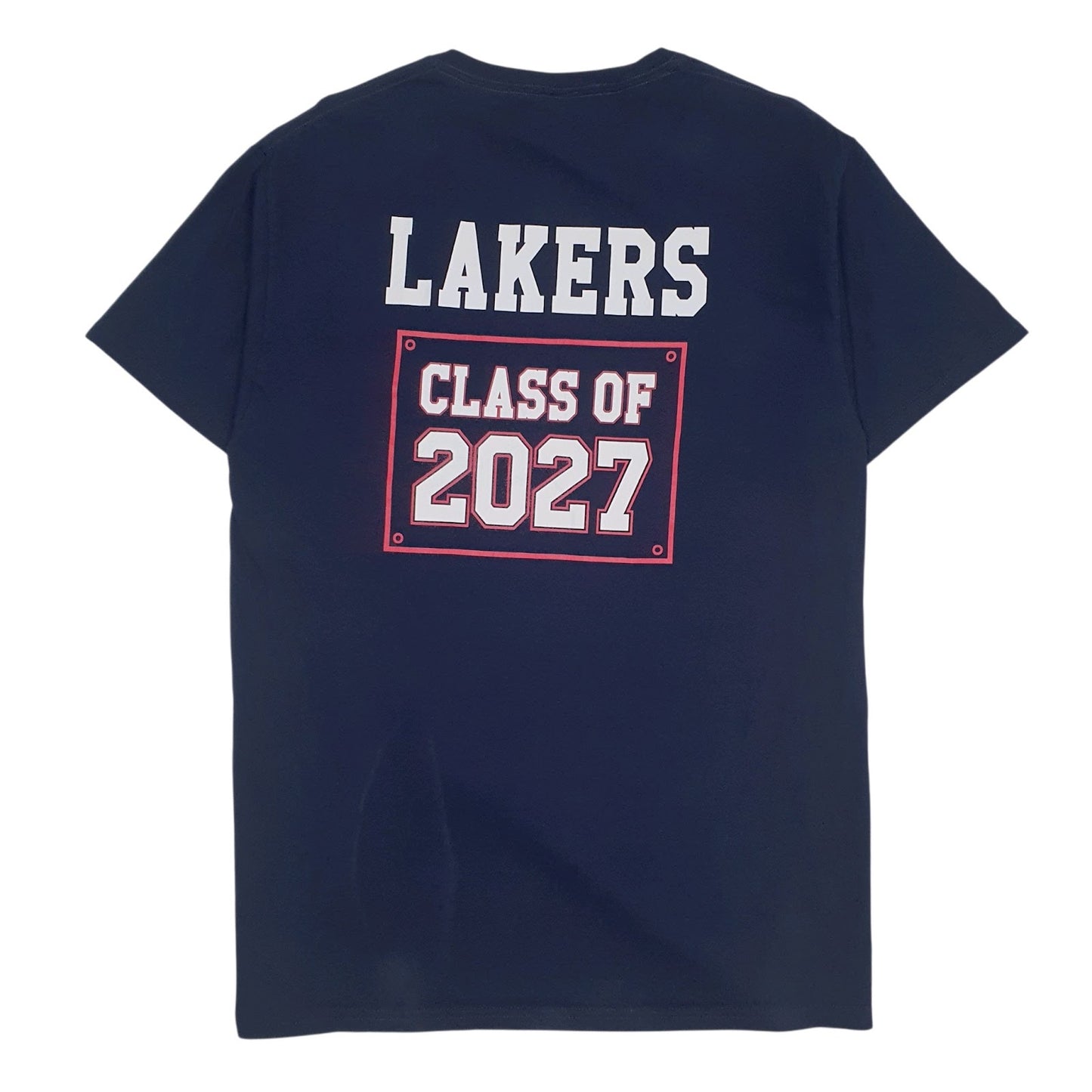 Mens Navy Fruit Of The Loom   T Shirt