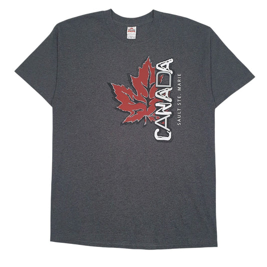 Mens Grey Al Style Canada Short Sleeve T Shirt