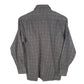 Mens Grey Glossy Flannel  Shirt