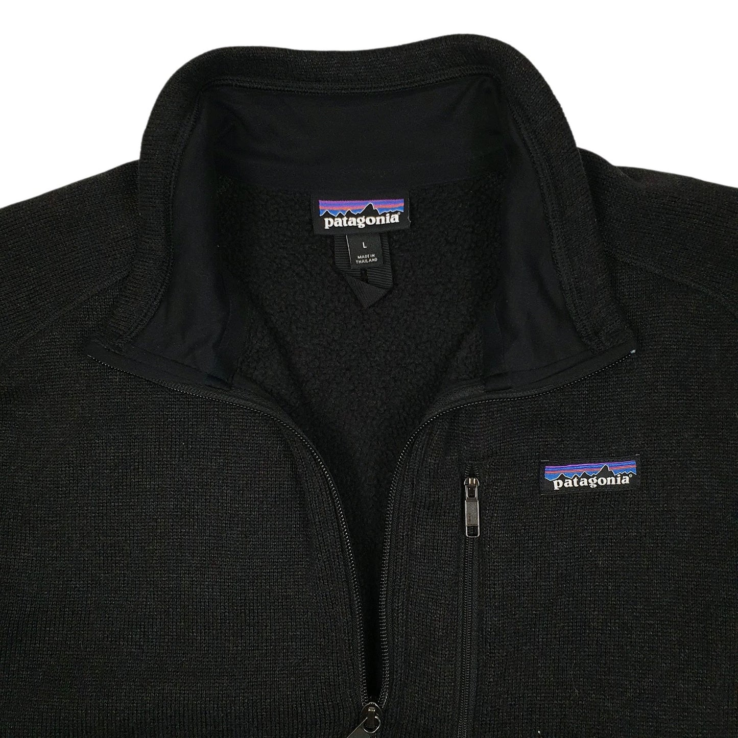 Mens Black Patagonia Better Sweater Quarter Zip Jumper
