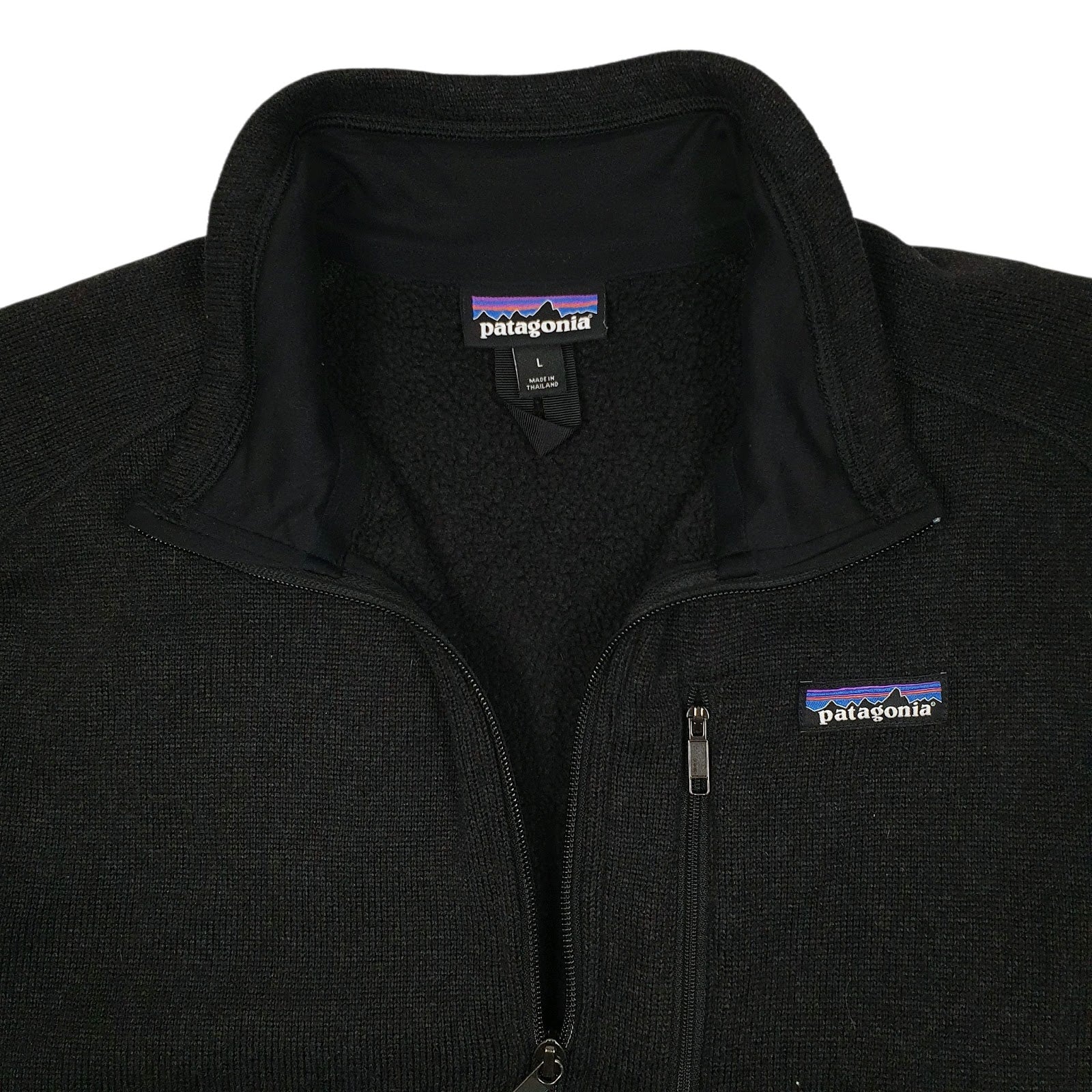 Mens Black Patagonia Better Sweater Quarter Zip Jumper