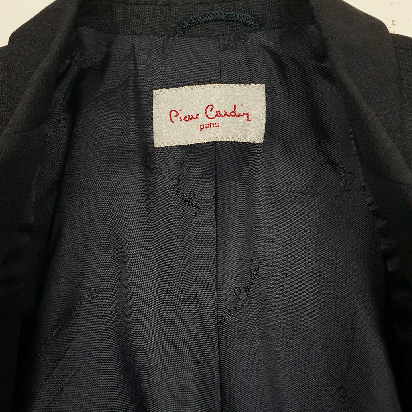 Mens Navy Pierre Cardin Double Breasted  Coat