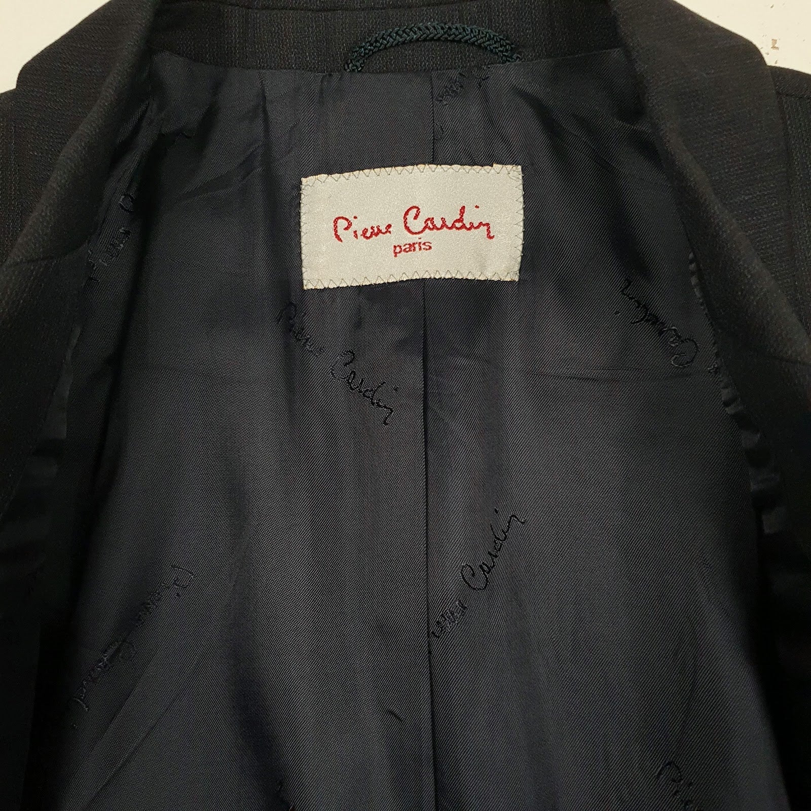 Mens Navy Pierre Cardin Double Breasted  Coat