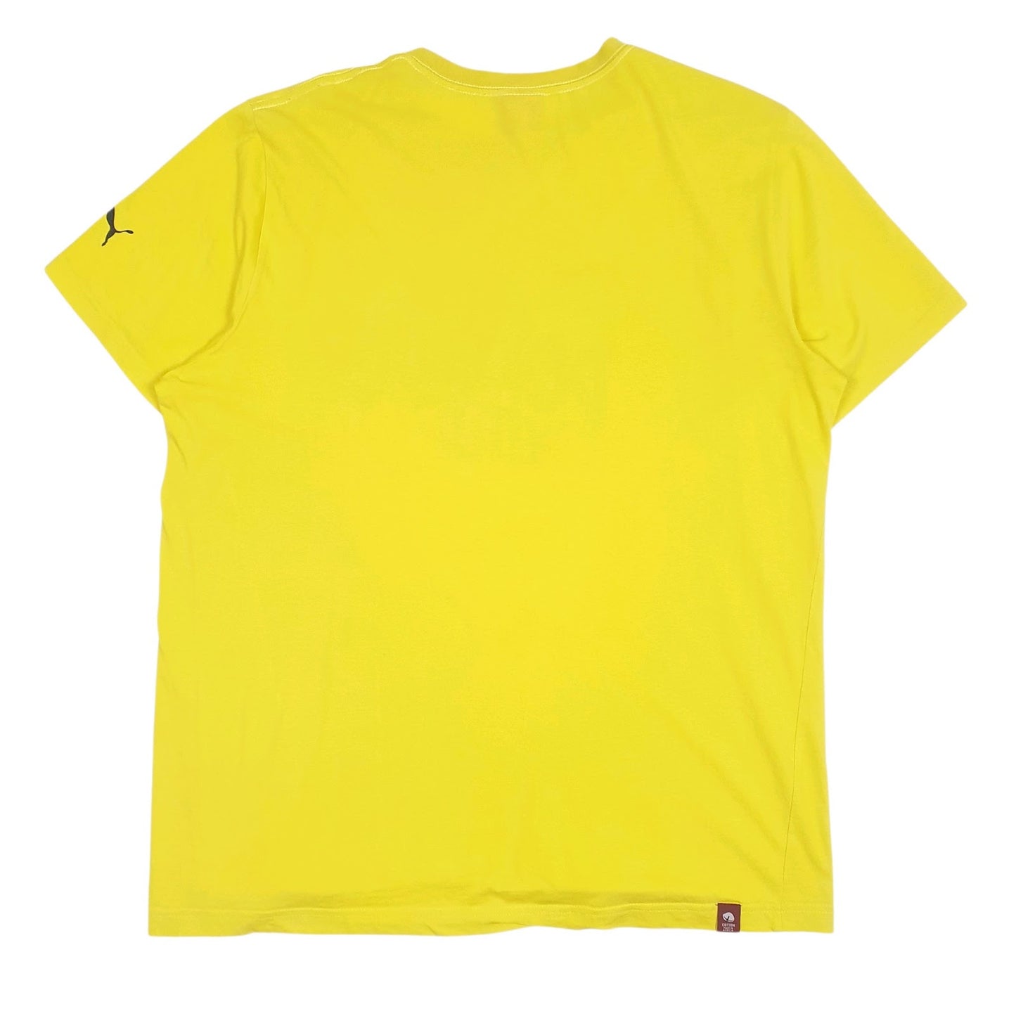 Mens Yellow Puma Borussia Dortmund Football  T Shirt