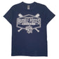 Mens Navy Gildan Binghamton Rumble Ponies Baseball Short Sleeve T Shirt