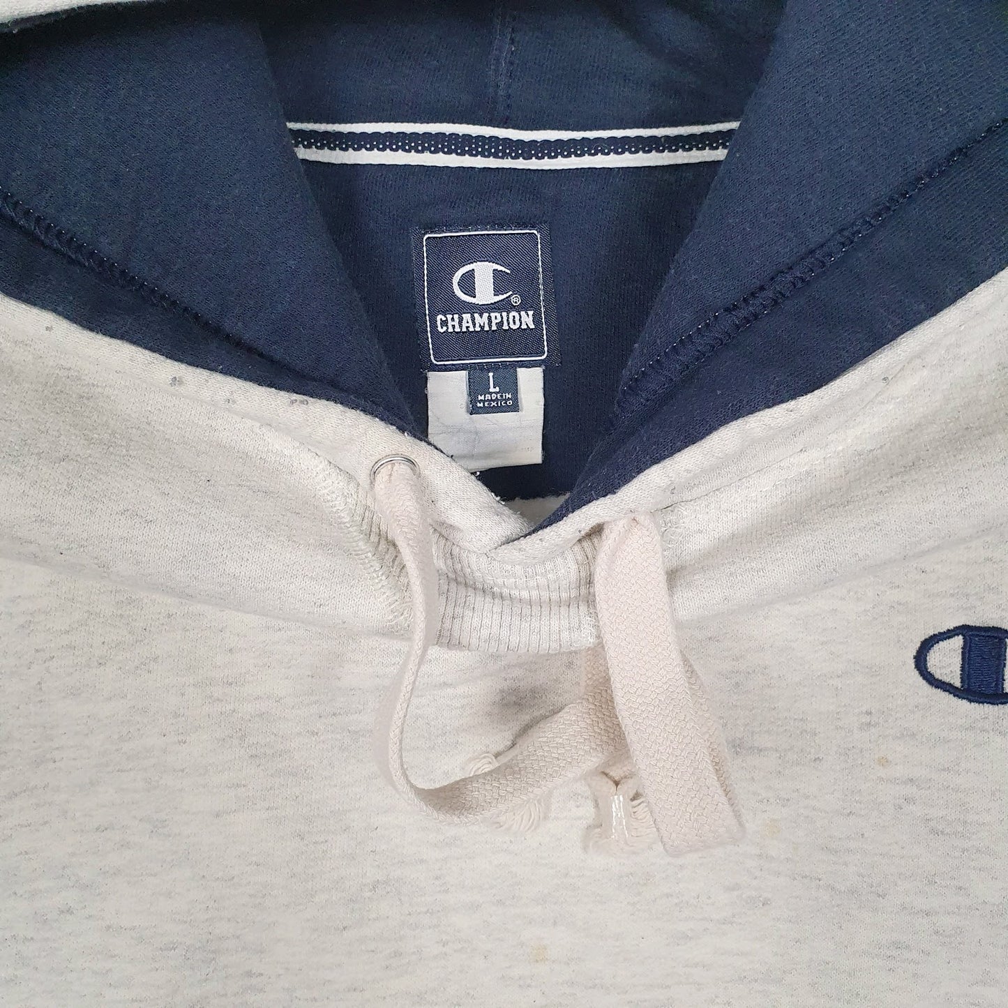Mens Grey Champion  Hoodie Jumper