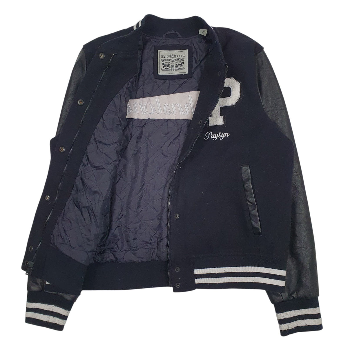 Womens Navy Levis   Coat