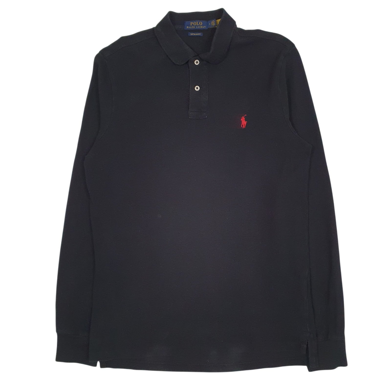 Mens Black Polo Ralph Lauren  Long Sleeve Polo Shirt