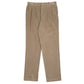 Mens Brown Eddie Bauer Pleated Corduroy Trousers