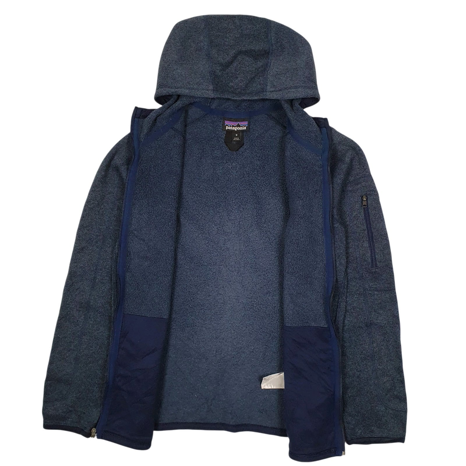 Womens Navy Patagonia Better Sweater Hoodie Full Zip Jumper