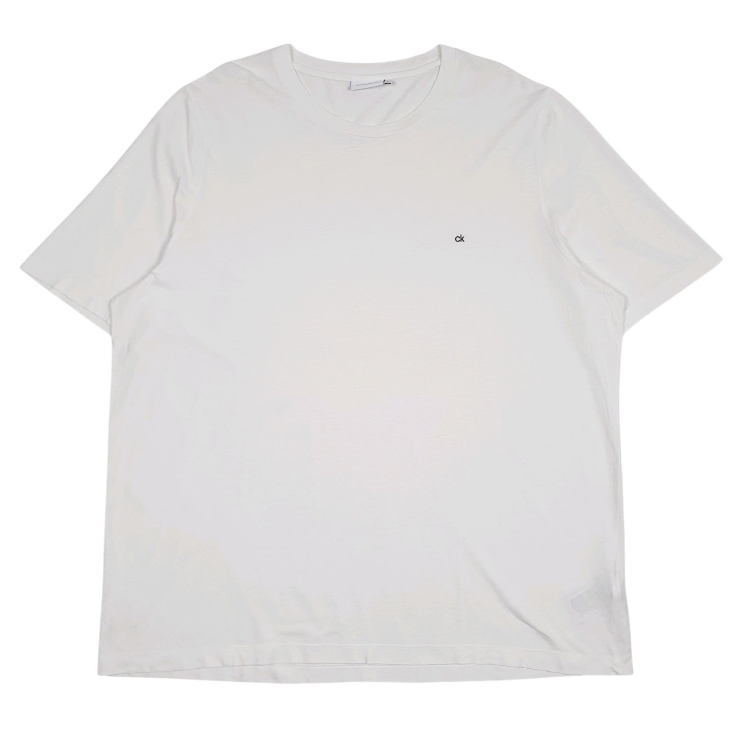 Mens White Calvin Klein  Short Sleeve T Shirt