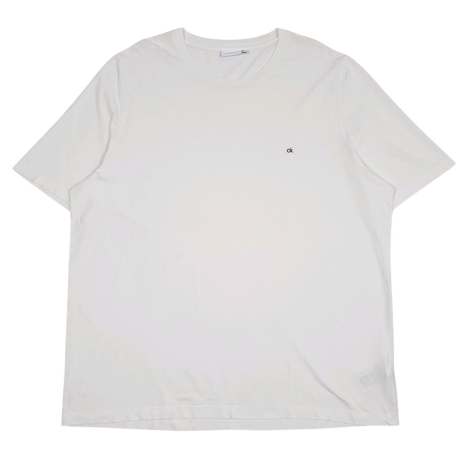 Mens White Calvin Klein  Short Sleeve T Shirt